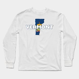 Vermont Colored State Long Sleeve T-Shirt